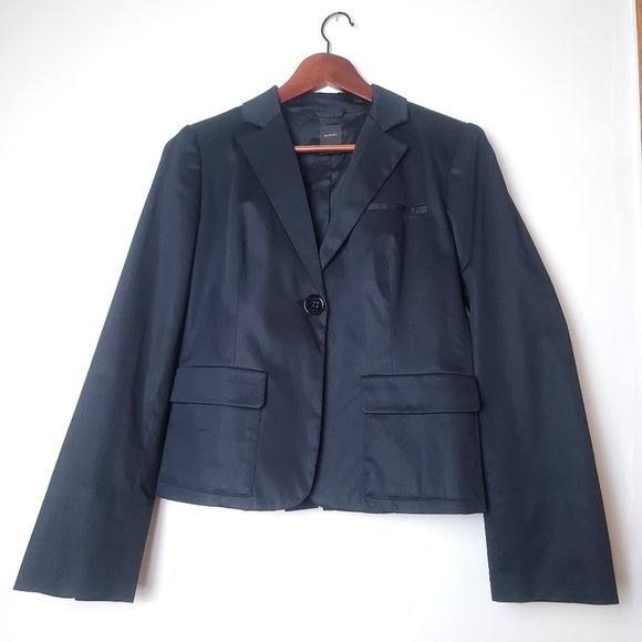 SEVENTY Italian Single Breasted Black Blazer TG 44 - Picture 1 of 9